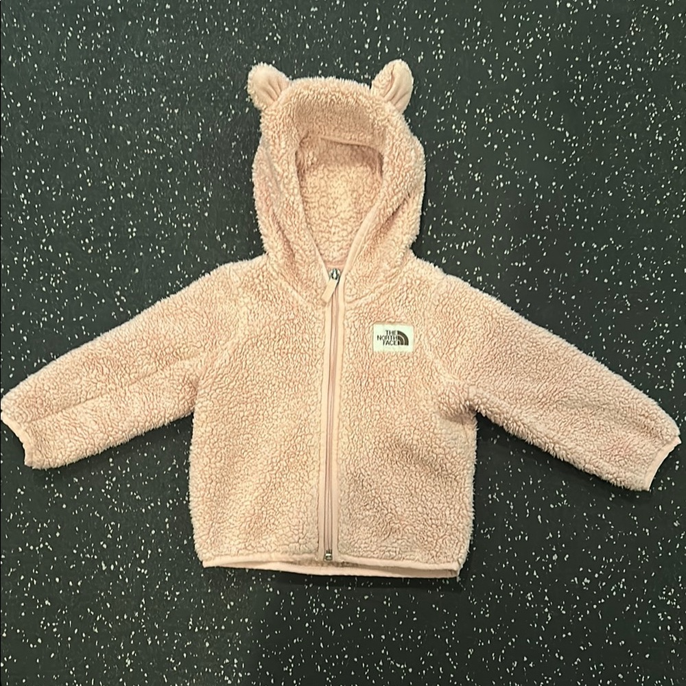 The North Face Pink Puffer Jacket with Hood